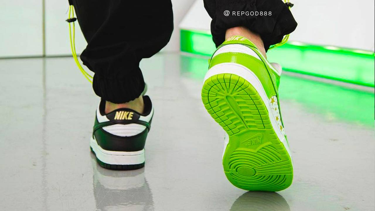 Up Close With the Supreme x Nike SB Dunk Low "Black" & "Mean Green"