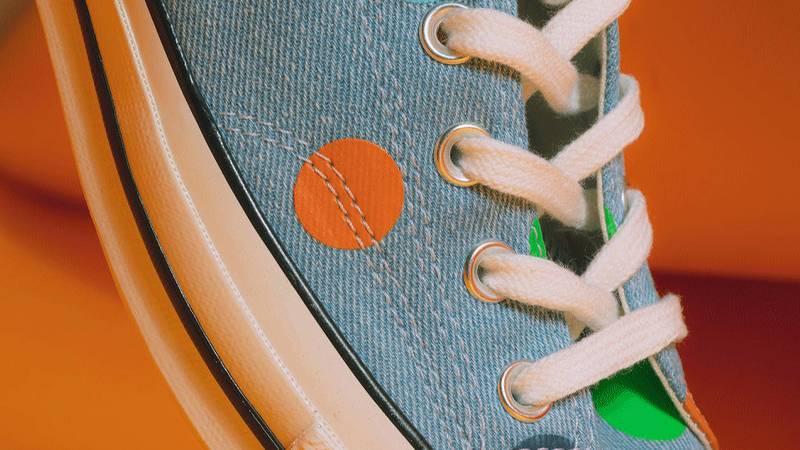 Tyler The Creator x Converse Chuck 70 Hi Polka Dot Closeup