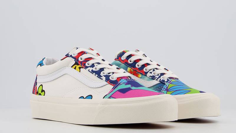 Vans Old Skool 36 DX Anaheim Hoffman Fabrics Floral Mix Front