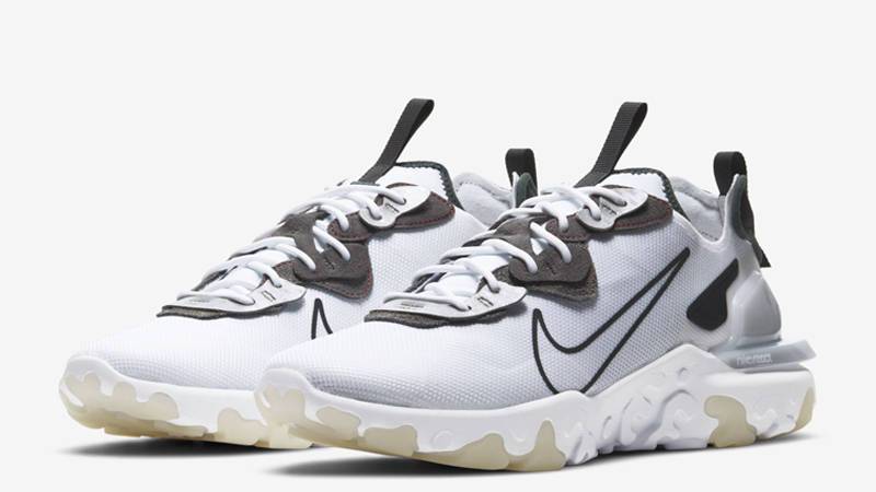 3M x Nike React White Anthracite Front
