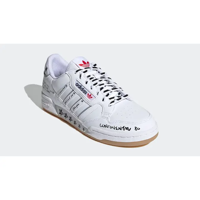 adidas Continental 80 Stripes White Front