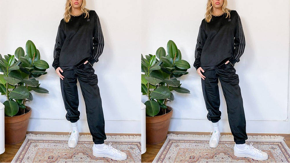 adidas Corduroy Sweatpants Black