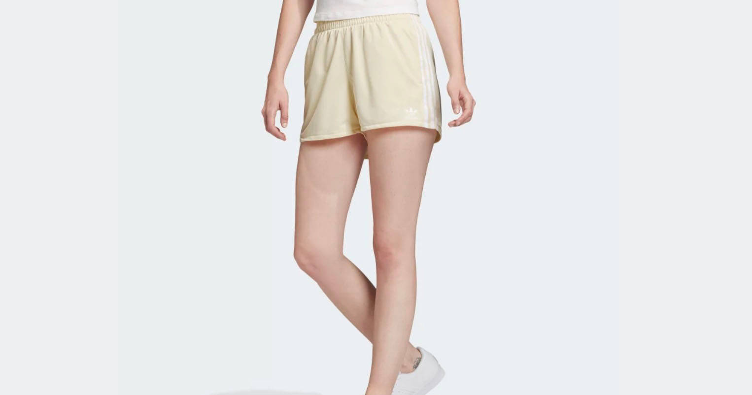 adidas originals 3stripe shorts yellow