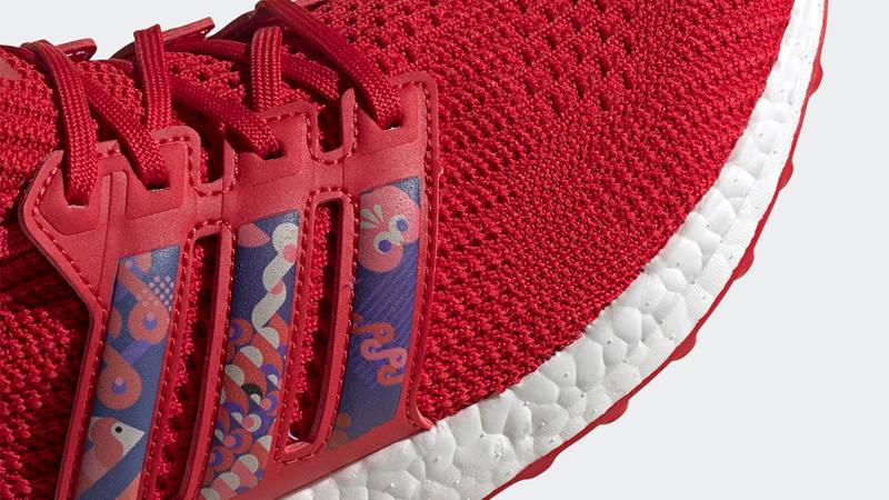 adidas Ultra Boost DNA Chinese New Year Scarlet Closeup