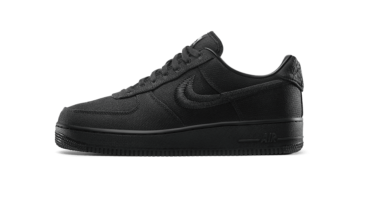 af1 stussy x nike black