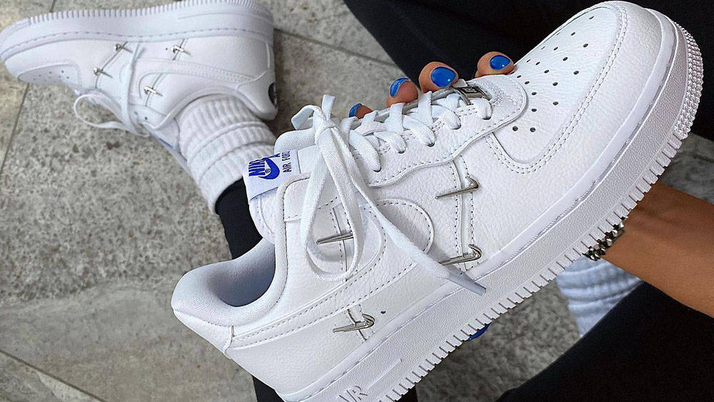 Air Force 1 Metallic Swoosh caitlinheathxo