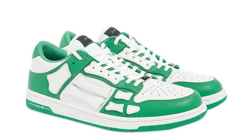 AMIRI Skel Bones Low Top Green White | Where To Buy | The Sole