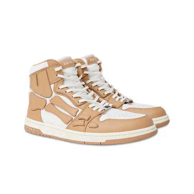 AMIRI Skel Bones High Top Tan White