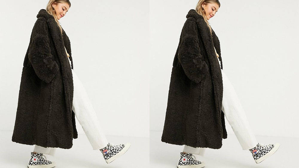 ASOS DEsign Faux Fur Maxi Coat