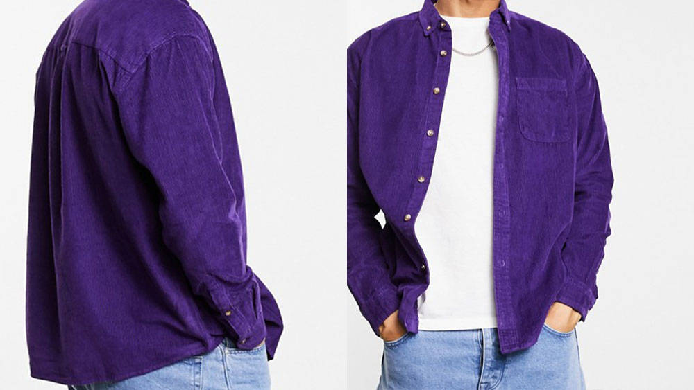ASOS Design Oversized Shirt purple