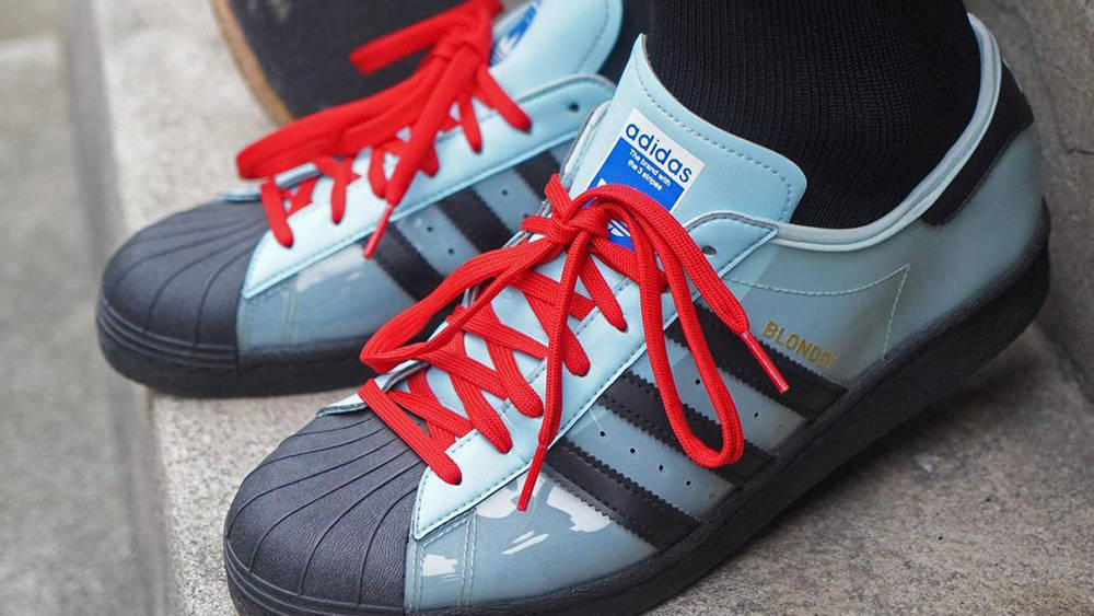 Image via Thames Blondey x adidas Superstar "Starlight Blue"