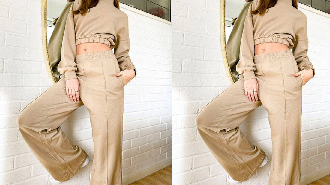 Bershka Wide Leg Trousers