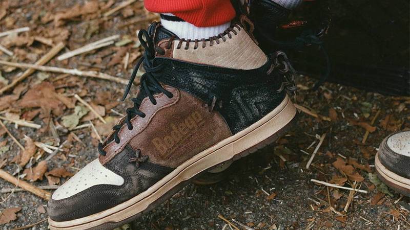 Bodega x Nike Dunk High Legend Fauna Brown