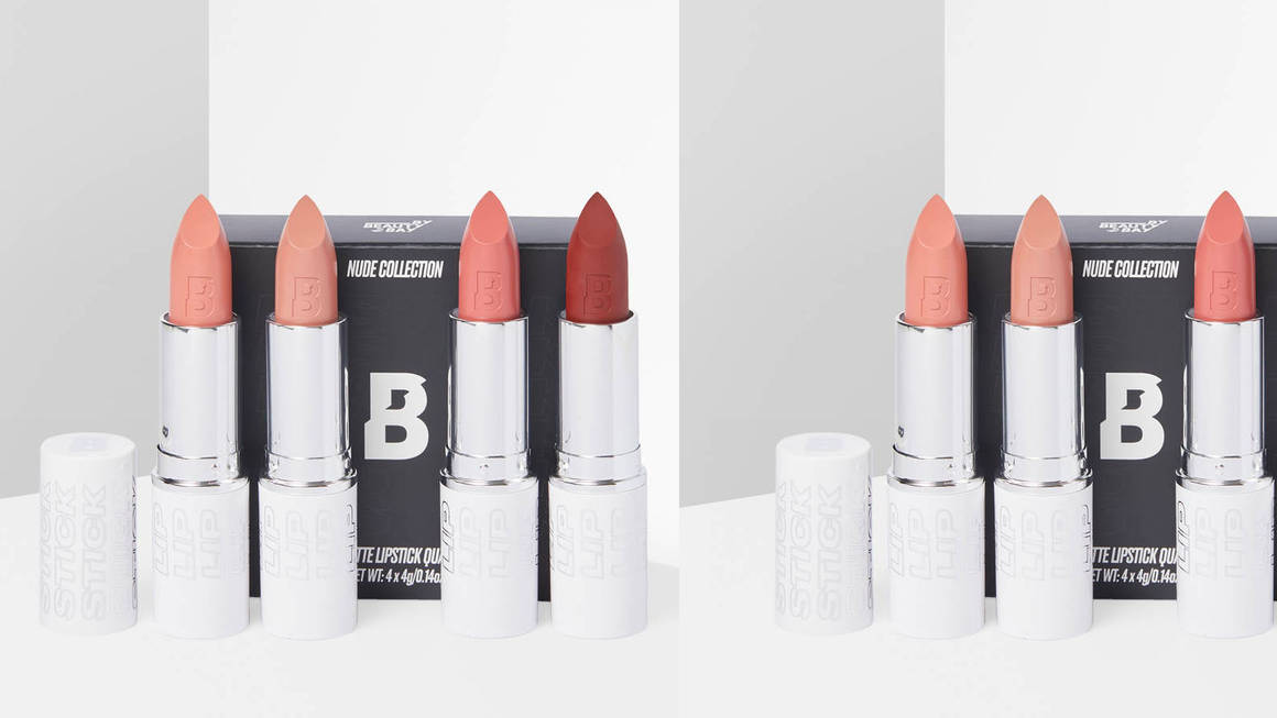 by beauty bay nude collection lipstick quad