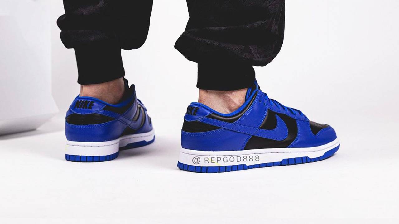 nike dunk cobalt on feet