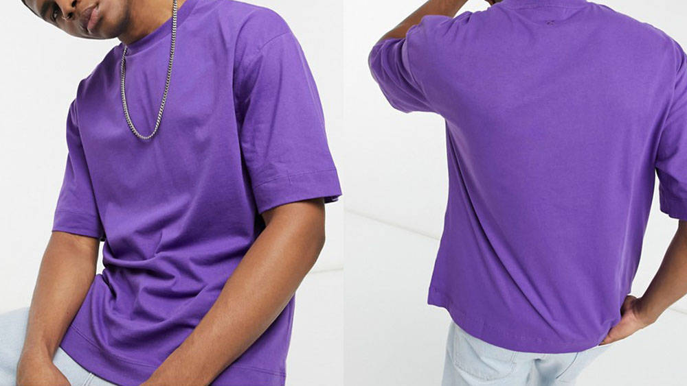COLLUSION Oversized Tshirt purple