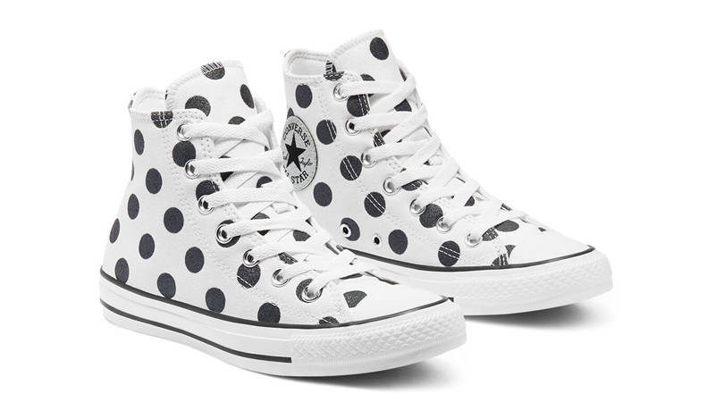 Converse Chuck Taylor All Star Glitter Shine Hi White