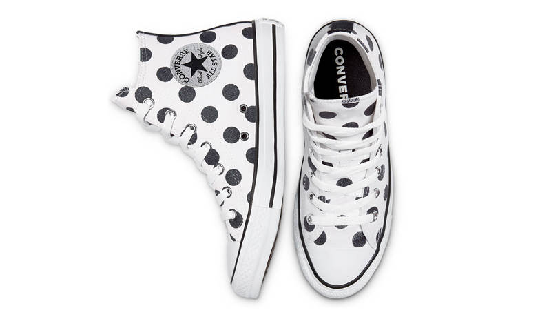 Converse Chuck Taylor All Star Glitter Shine Hi White
