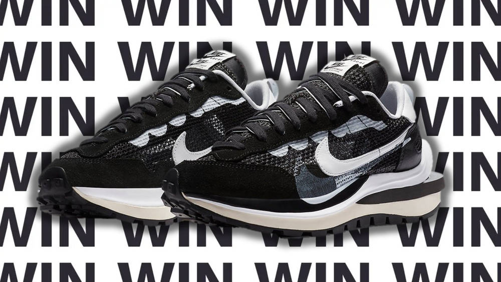 Giveaway: WIN the sacai x Nike VaporWaffle "Black White"! Giveaway: WIN the sacai x Nike VaporWaffle "Black White"!