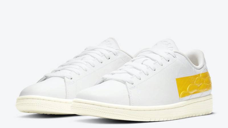 Jordan 1 Centre Court University Gold Front