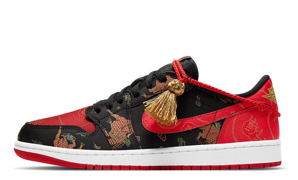 chinese new year jordans red and white