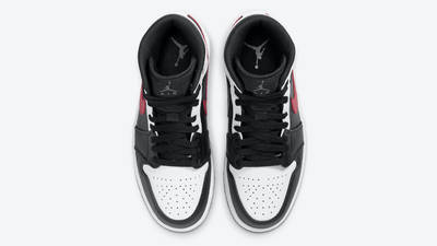 Jordan 1 Mid Black Chile Red White | Where To Buy | 554724-075 