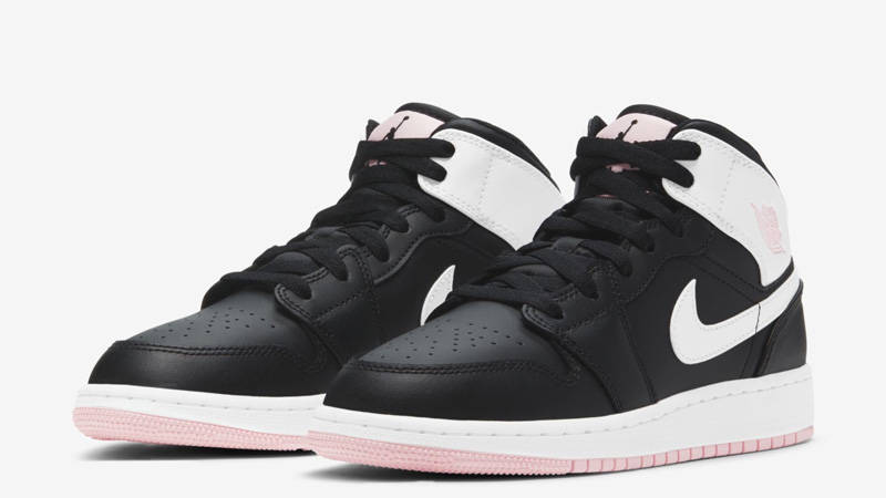 jordan 1 mid black arctic pink