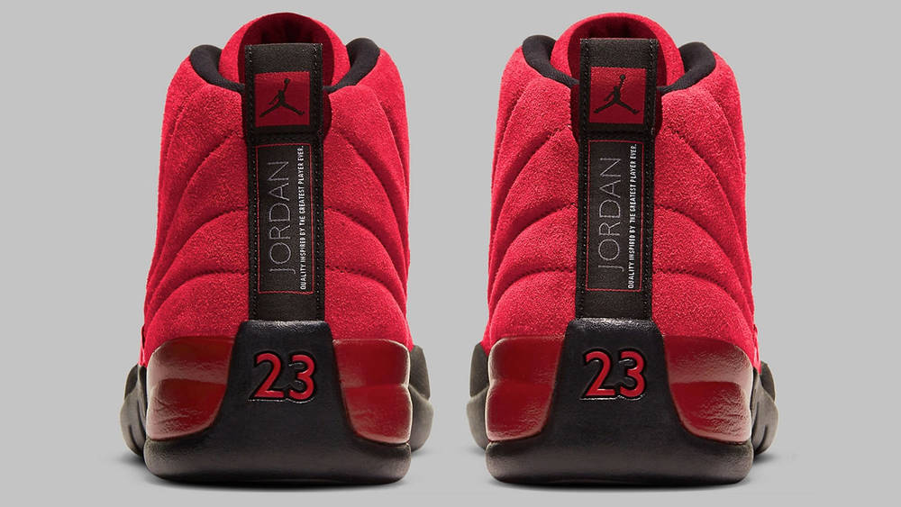 jordan 12 reverse flu heel shot jordan 12 reverse flu heel shot