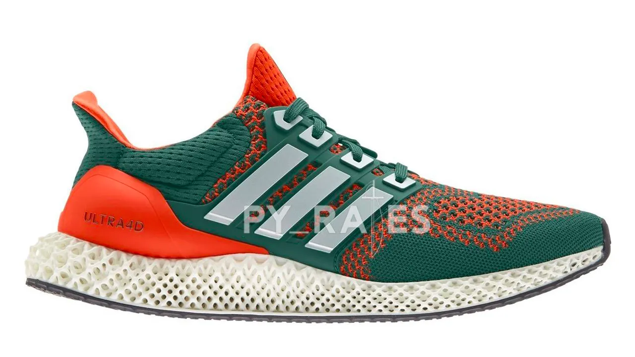 The adidas Ultra 4D "Miami Hurricanes" is Coming Soon