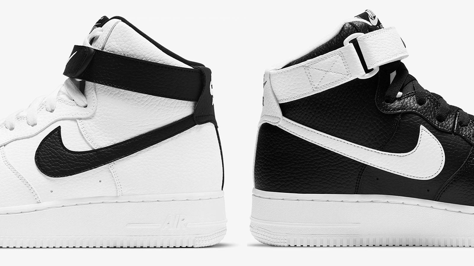 The Ever-Popular Nike Air Force 1 High Gets The Black White Treatment | The Sole Supplier