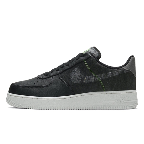 Nike Air Force 1 07 LV8 Recycled Black Electric Green