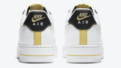 Nike Air Force 1 Gold Links Zebra Print White