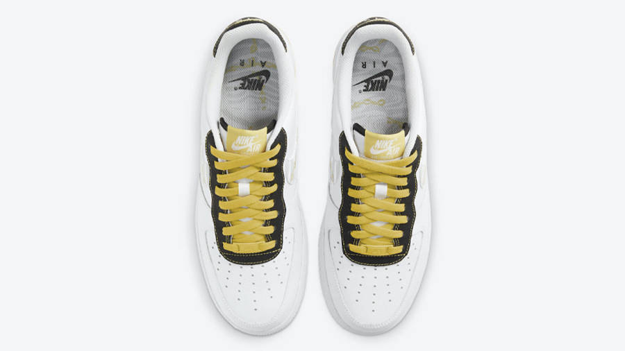 Nike Air Force 1 Gold Links Zebra Print White