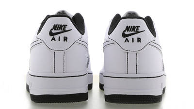 Nike Air Force 1 GS White Black Stitch