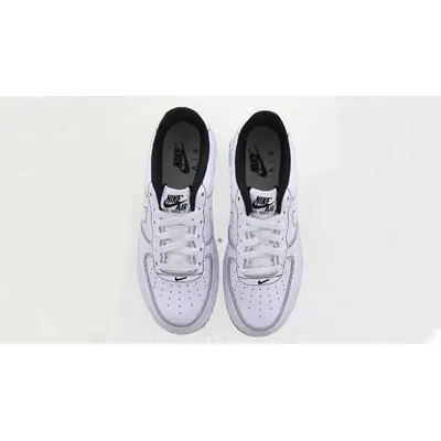 Nike Air Force 1 GS White Black Stitch | Where To Buy | CW1575-104 ...