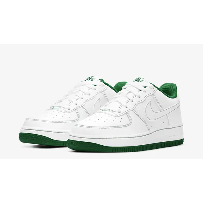 Nike Air Force 1 GS White Pine Green | Where To Buy | CW1575-103 | The ...