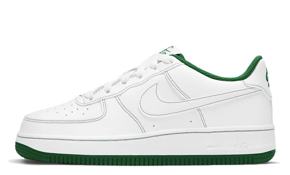 Nike Air Force 1 GS White Pine Green