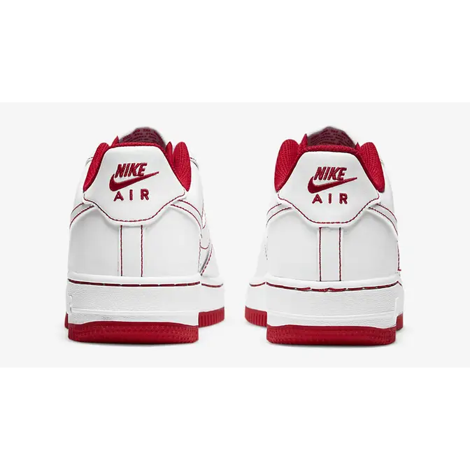 Nike Air Force 1 GS White Red Stitch | Where To Buy | CW1575-100 | The ...