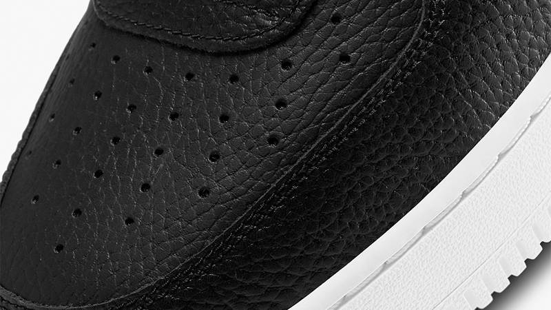 Nike Air Force 1 High Black White Closeup