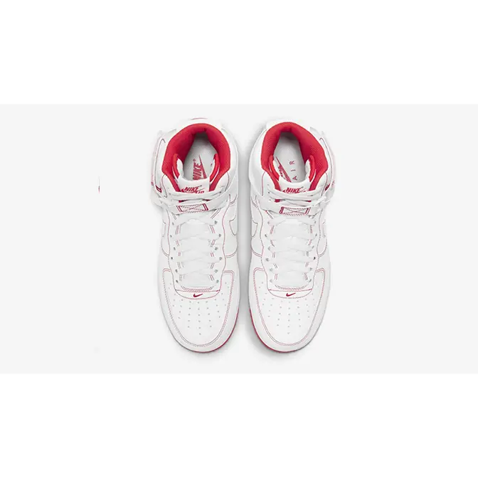 Air force 1 outlet high white and red