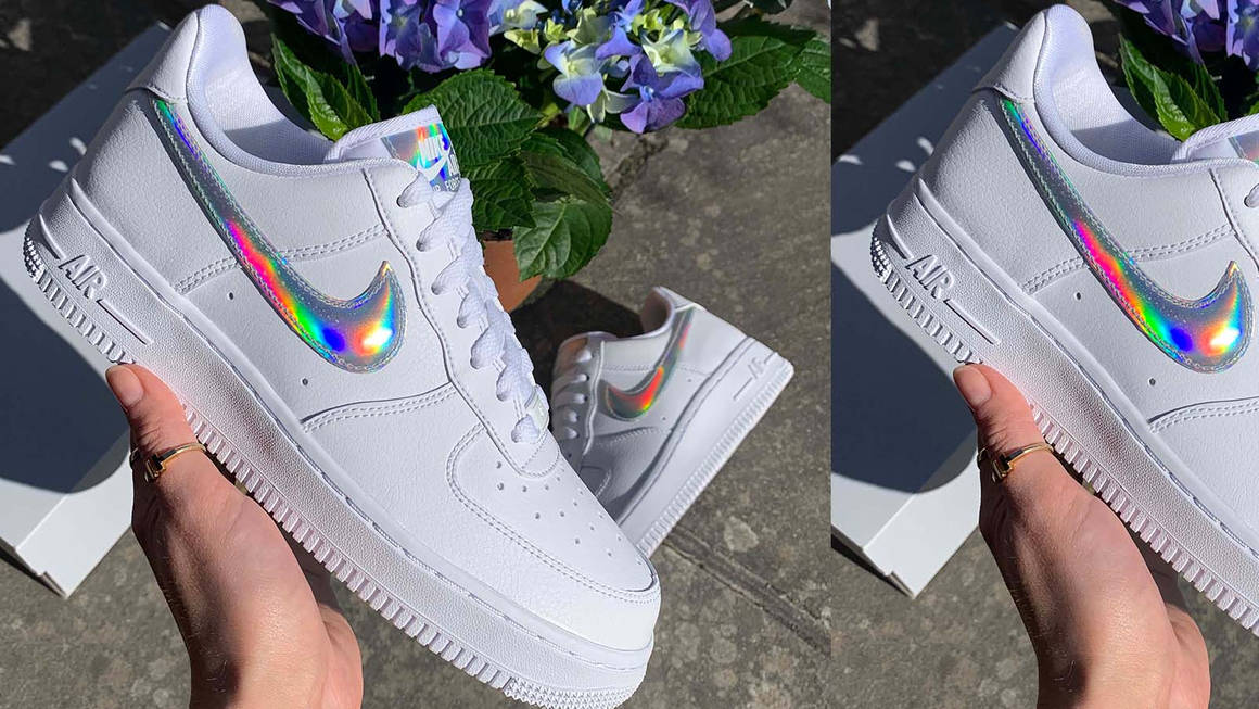 nike air force 1 iridescent size guide