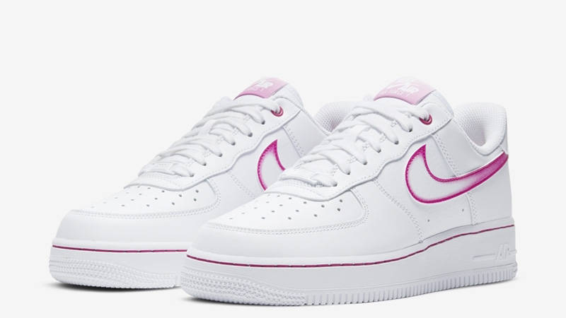 air force 1 airbrush pink gradient