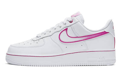 air force ones with pink tick