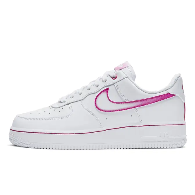 Nike Air Force 1 Low Airbrush White Pink | Where To Buy | DD9683-100 ...