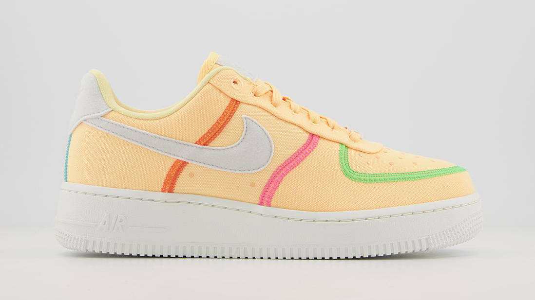 Nike Air force 1 orange contrast stitch