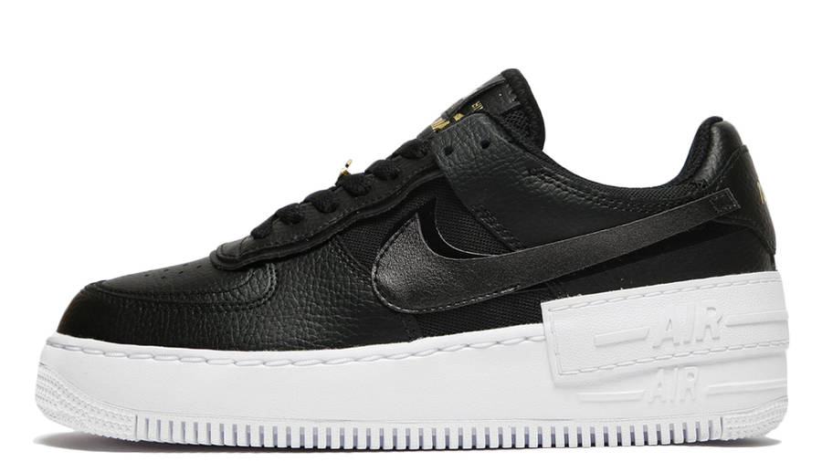 nike air force 1 shadow black metallic gold