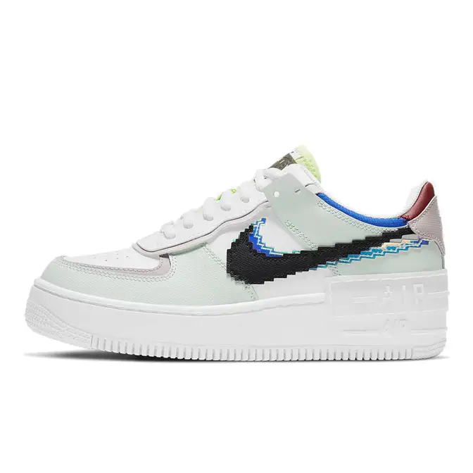 Nike Air Force 1 Shadow Pixel Swoosh White Green | Where To Buy ...