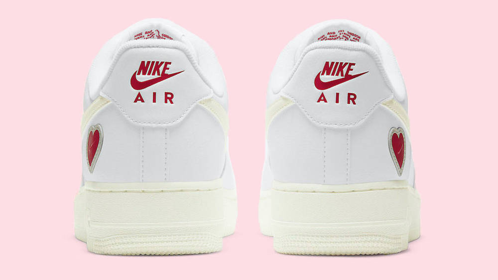 Nike Air Force 1 Valentine’s Day White Sail heart copy