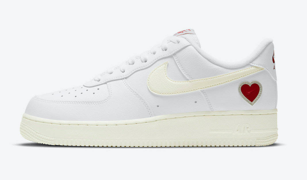 Nike Air Force 1 Valentine’s Day White Sail