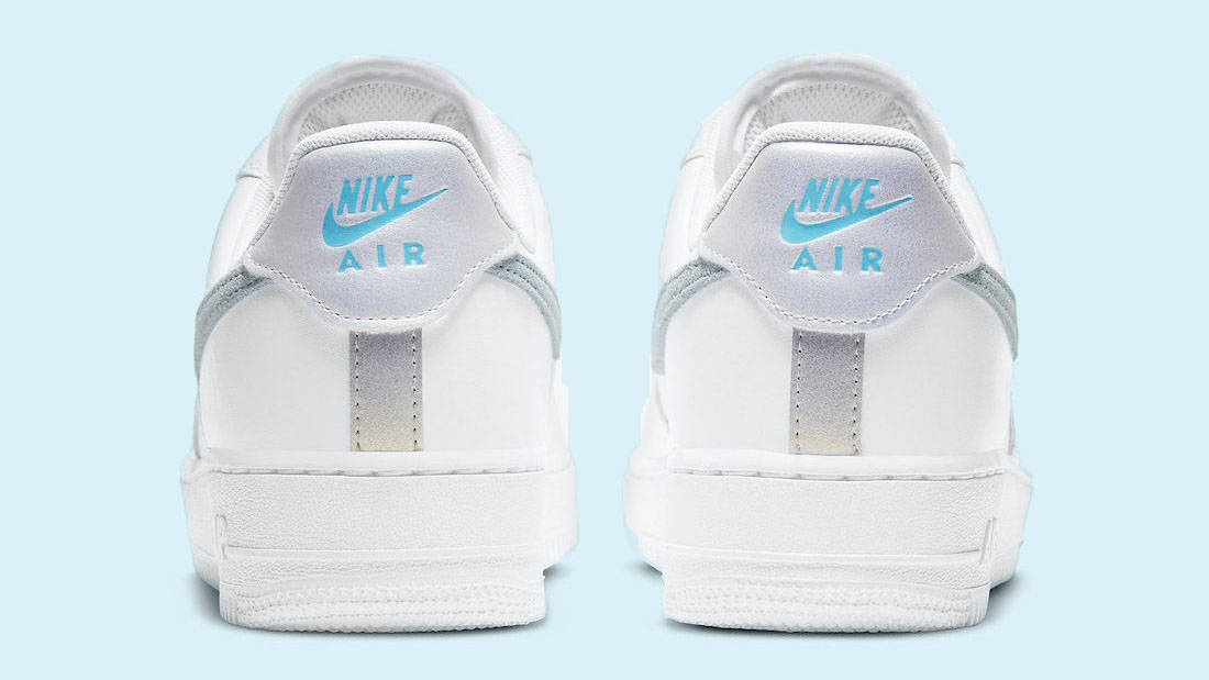 Nike Air Force 1 White blue suede